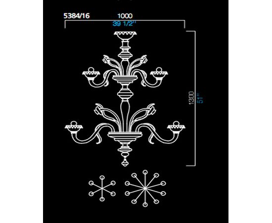 Люстра Barovier&amp;Toso 5384/16, фото 1