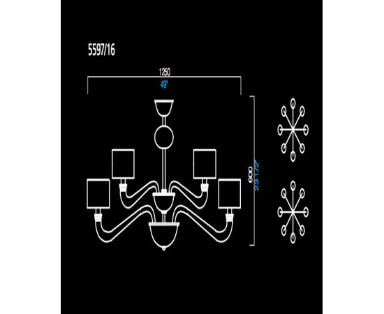 Люстра Barovier&amp;Toso 5597/16, фото 1