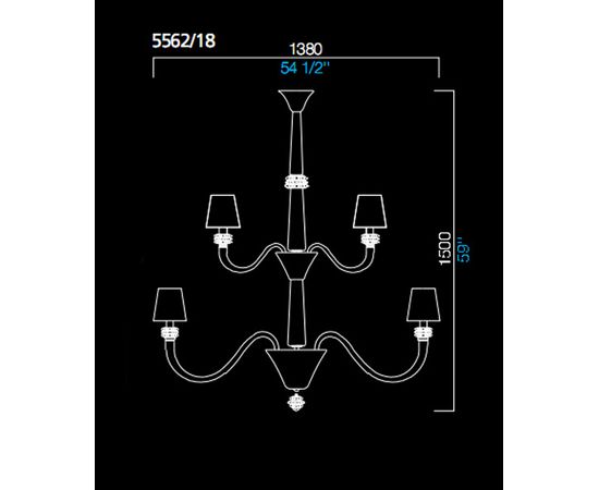 Люстра Barovier&amp;Toso 5562/18, фото 1