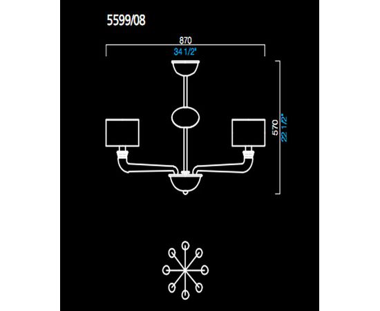Люстра Barovier&amp;Toso 5599/08, фото 1