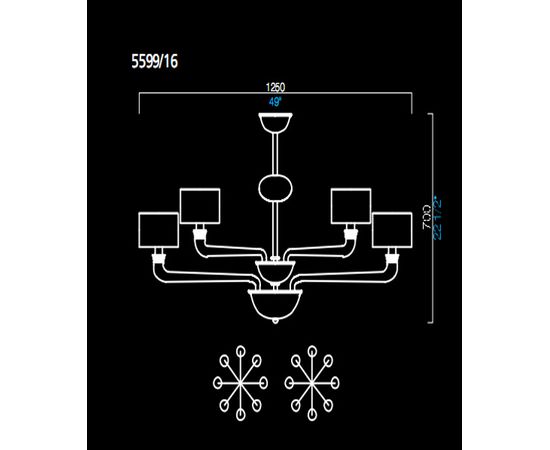 Люстра Barovier&amp;Toso 5599/16, фото 1