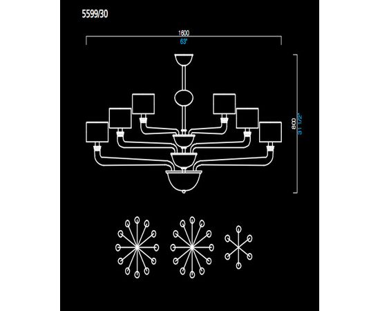 Люстра Barovier&amp;Toso 5599/30, фото 1