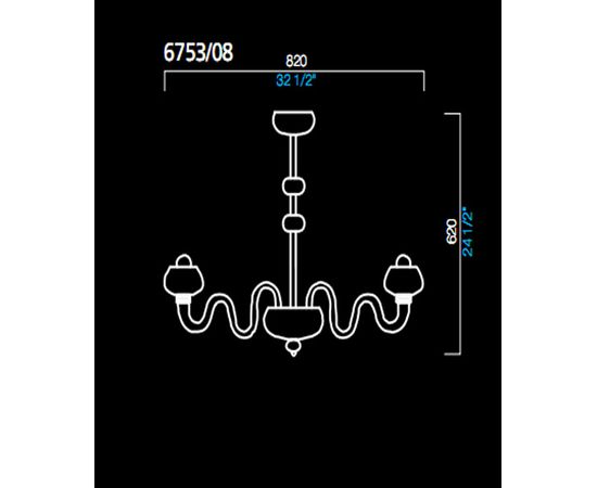 Люстра Barovier&amp;Toso 6753/08, фото 1