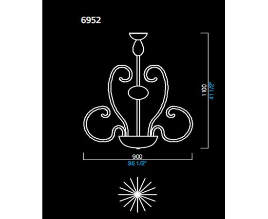 Люстра Barovier&amp;Toso 6952, фото 1