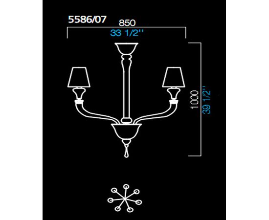 Люстра Barovier&amp;Toso 5586/07, фото 1