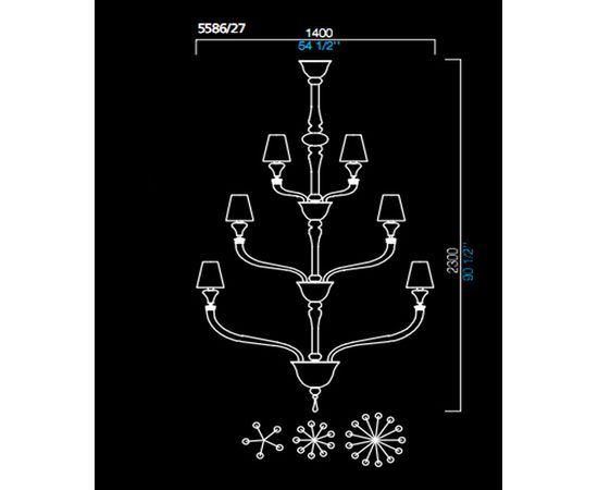 Люстра Barovier&amp;Toso 5586/27, фото 1