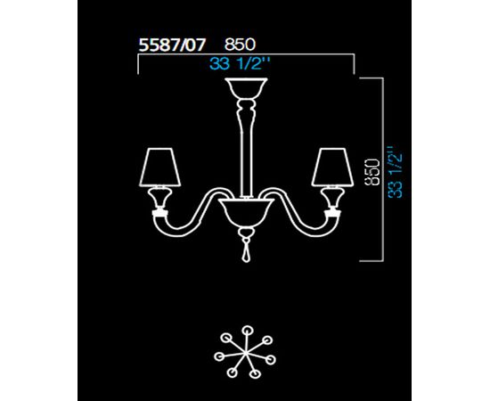 Люстра Barovier&amp;Toso 5587/07, фото 1