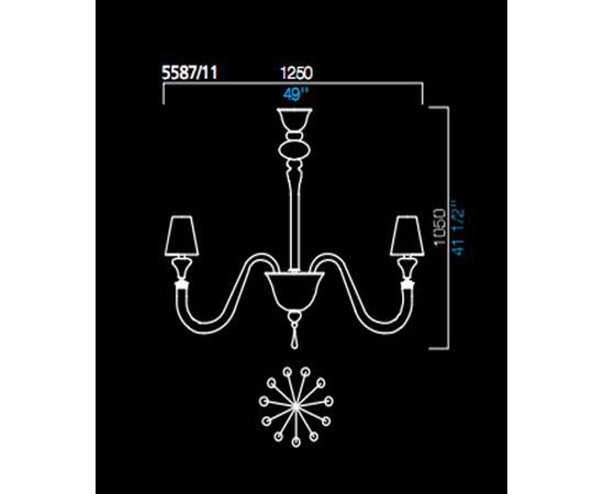 Люстра Barovier&amp;Toso 5587/11, фото 1