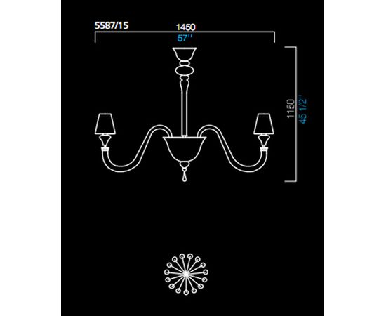 Люстра Barovier&amp;Toso 5587/15, фото 1
