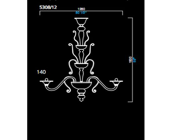 Люстра Barovier&amp;Toso 5308/12, фото 1