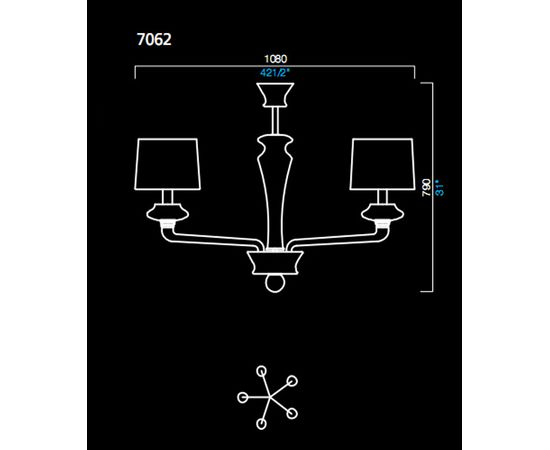 Люстра Barovier&amp;Toso 7062, фото 1