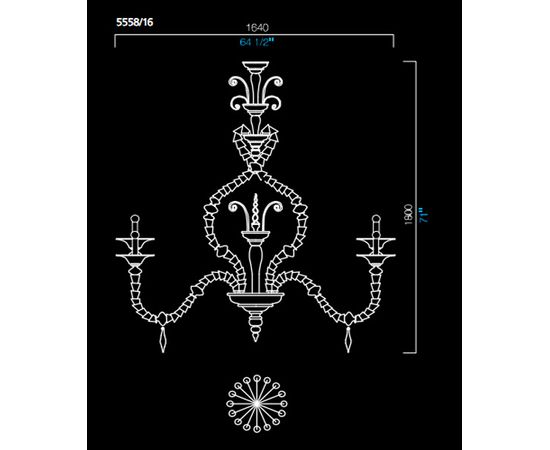 Люстра Barovier&amp;Toso 5558/16, фото 1