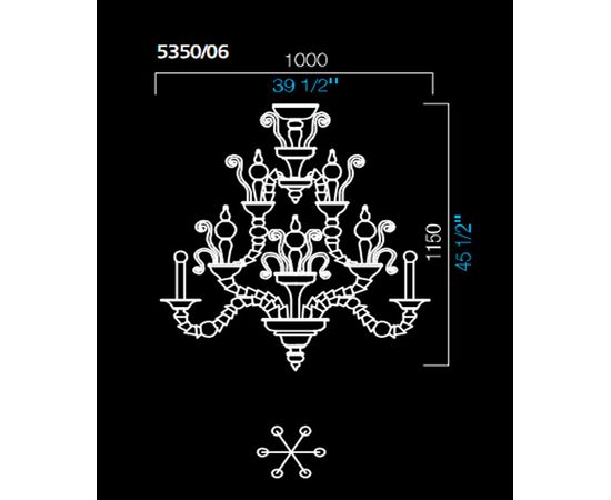 Люстра Barovier&amp;Toso 5350/06, фото 1