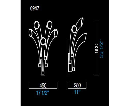 Настенный светильник Barovier&amp;Toso 6947, фото 1