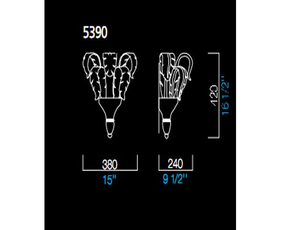 Настенный светильник Barovier&amp;Toso 5390, фото 1