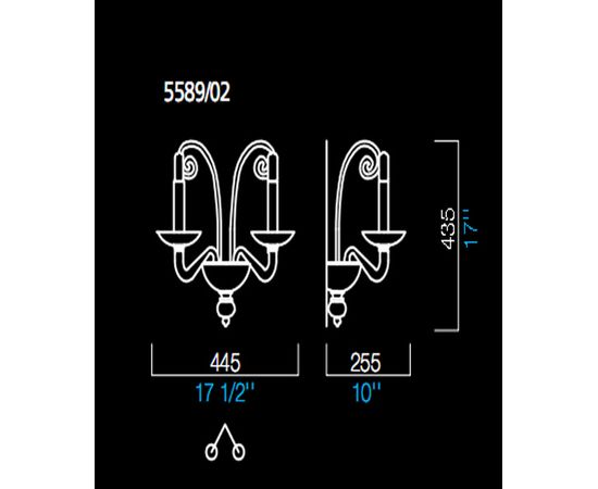 Настенный светильник Barovier&amp;Toso 5589/02, фото 1