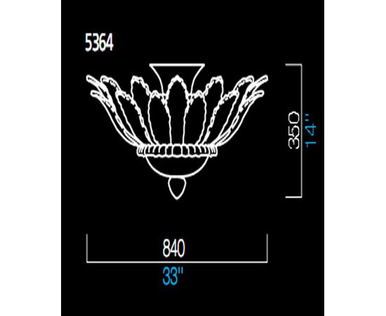 Потолочный светильник Barovier&amp;Toso 5364, фото 1