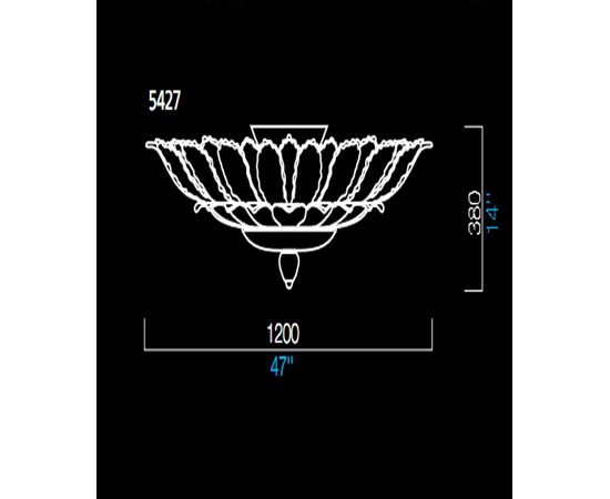 Потолочный светильник Barovier&amp;Toso 5427, фото 1