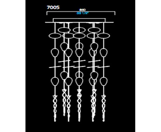 Потолочный светильник Barovier&amp;Toso 7005, фото 1