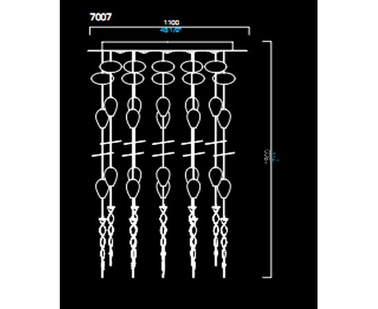 Потолочный светильник Barovier&amp;Toso 7007, фото 1
