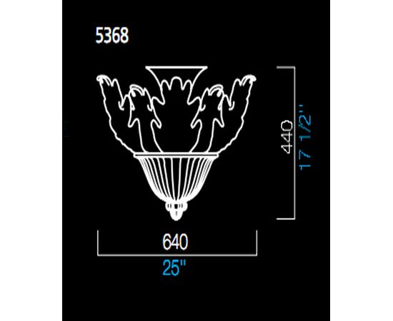 Потолочный светильник Barovier&amp;Toso 5368, фото 1