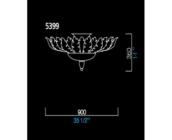 Потолочный светильник Barovier&amp;Toso 5399, фото 1