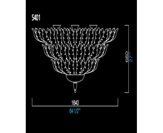 Потолочный светильник Barovier&amp;Toso 5401, фото 1