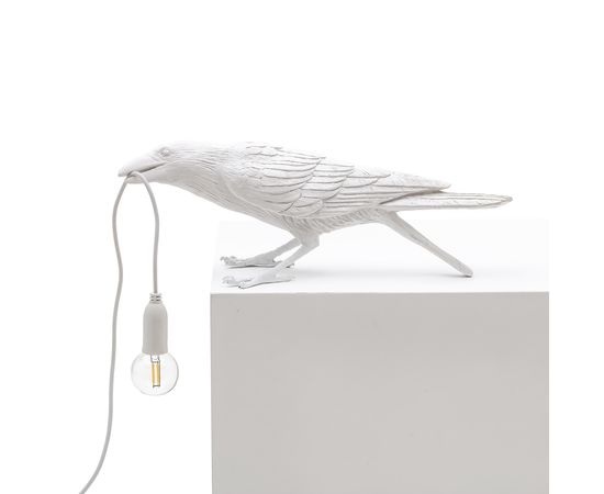 Настольный светильник Seletti Bird Lamp Black Playing, фото 2