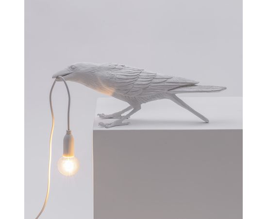 Настольный светильник Seletti Bird Lamp Black Playing, фото 3