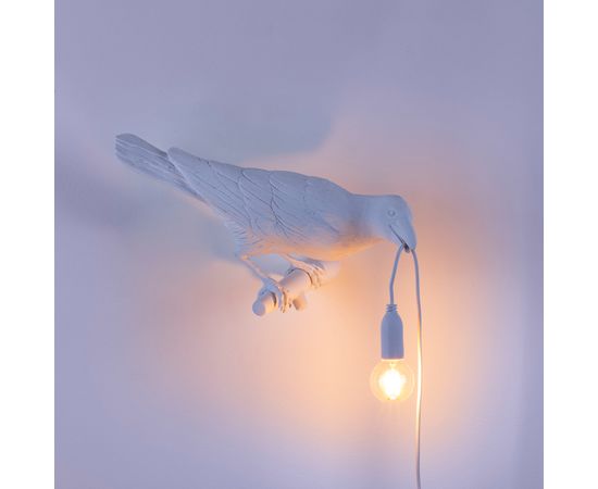 Настенный светильник Seletti Bird Lamp White Looking Right, фото 4