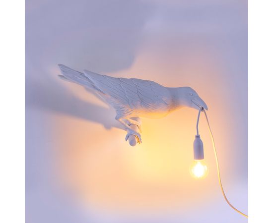 Настенный светильник Seletti Bird Lamp White Looking Right, фото 5