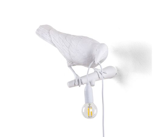 Настенный светильник Seletti Bird Lamp White Looking Right, фото 1