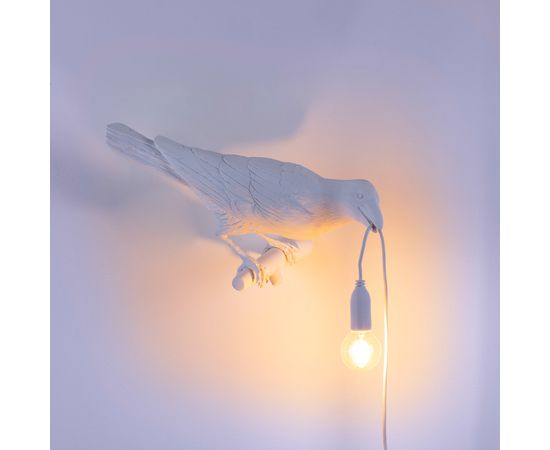 Настенный светильник Seletti Bird Lamp White Looking Right, фото 2