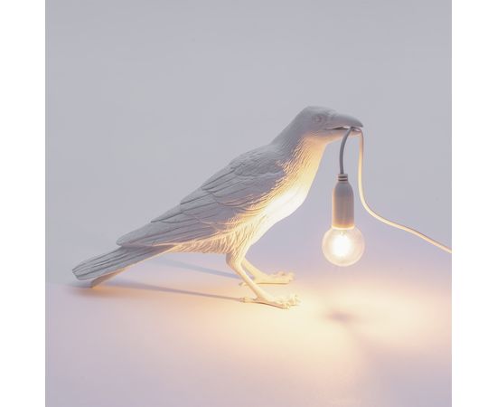Настольный светильник Seletti Bird Lamp White Waiting, фото 2