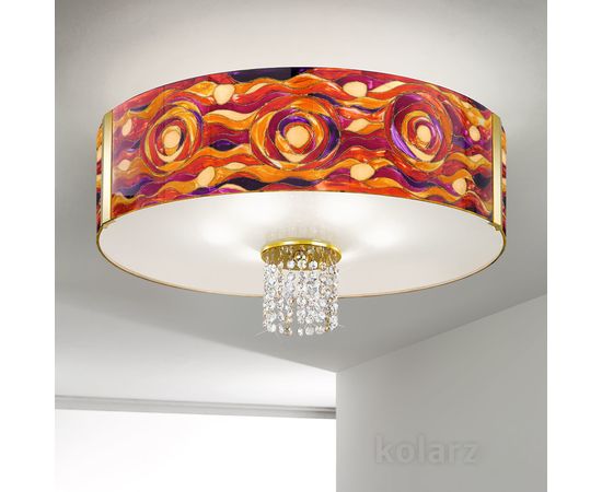 Потолочный светильник Kolarz EMOZIONE, Aqua Red, Ø60, фото 3