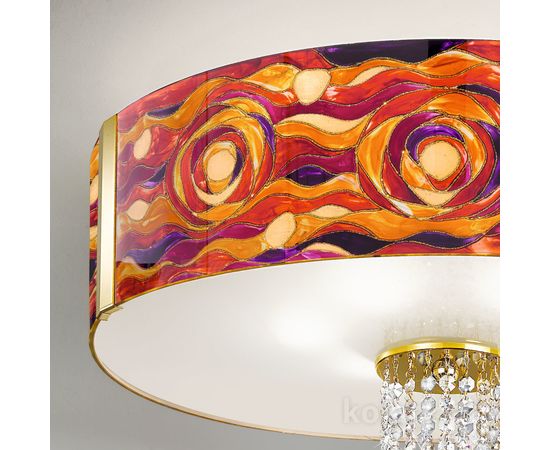 Потолочный светильник Kolarz EMOZIONE, Aqua Red, Ø60, фото 2