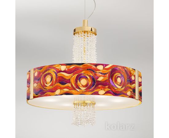 Подвесной светильник Kolarz EMOZIONE, Aqua Red, Ø60, фото 3