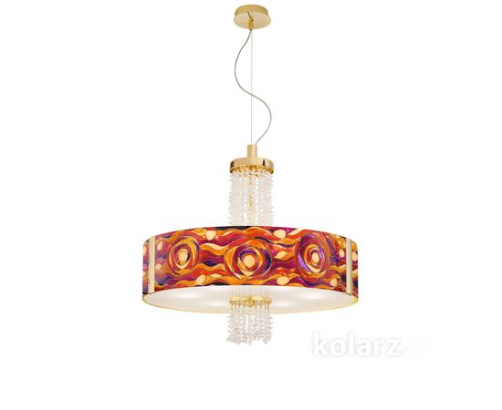 Подвесной светильник Kolarz EMOZIONE, Aqua Red, Ø60, фото 1