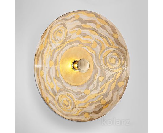 Настенный светильник Kolarz LUNA, Aqua Champagne, Ø54/20, фото 2