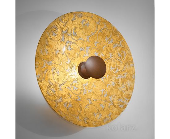 Настенный светильник Kolarz LUNA, Toscana Gold/White, Ø42/18, фото 6