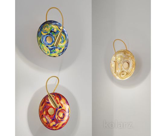 Настенный светильник Kolarz LUNA, Aqua Champagne, Ø20/8, фото 3