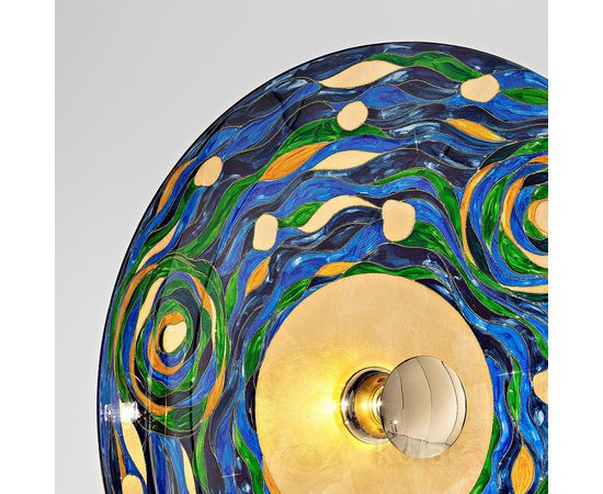 Настенный светильник Kolarz LUNA, Aqua Blue, Ø42/18, фото 5