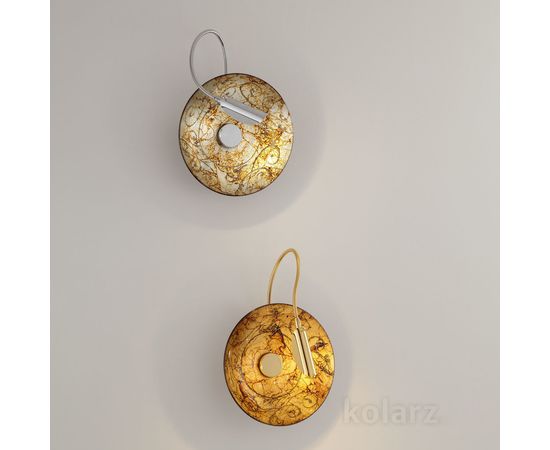 Настенный светильник Kolarz LUNA, Medici Gold, Ø20/8, фото 3