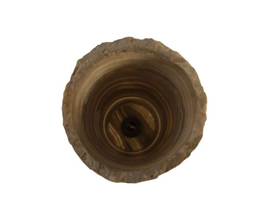 Настольная лампа Philips Collection Onyx Cylindrical Lamp Zebra, Metal Leg, фото 2