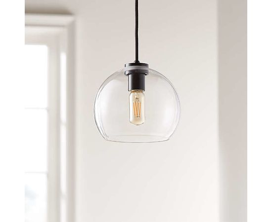 Подвесной светильник Crate and Barrel Arren Single Pendant with Round Shade, фото 9