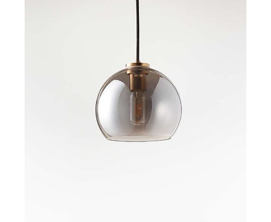 Подвесной светильник Crate and Barrel Arren Single Pendant with Round Shade, фото 5