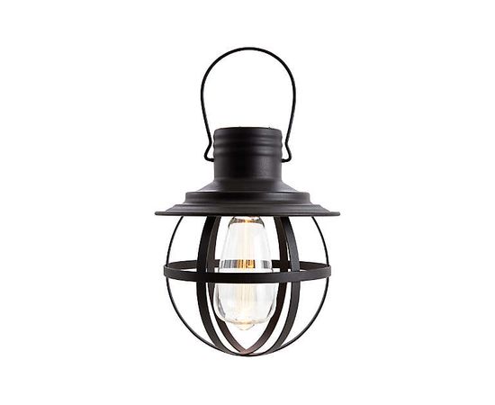 Подвесной светильник Crate and Barrel Black Caged Geometric Lantern, фото 2
