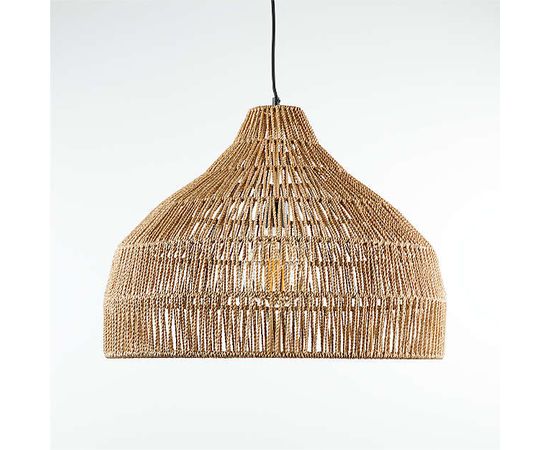 Подвесной светильник Crate and Barrel Cabo Large Woven Pendant Light, фото 7