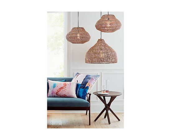 Подвесной светильник Crate and Barrel Cabo Large Woven Pendant Light, фото 5