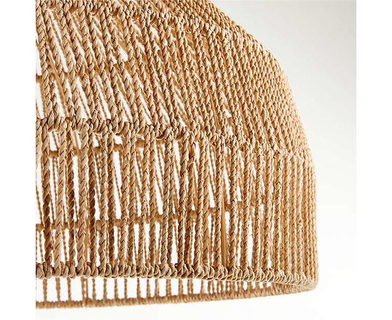 Подвесной светильник Crate and Barrel Cabo Large Woven Pendant Light, фото 4